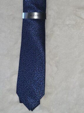 Alfani Mens Allendale Dot-Print Tie Navy OS